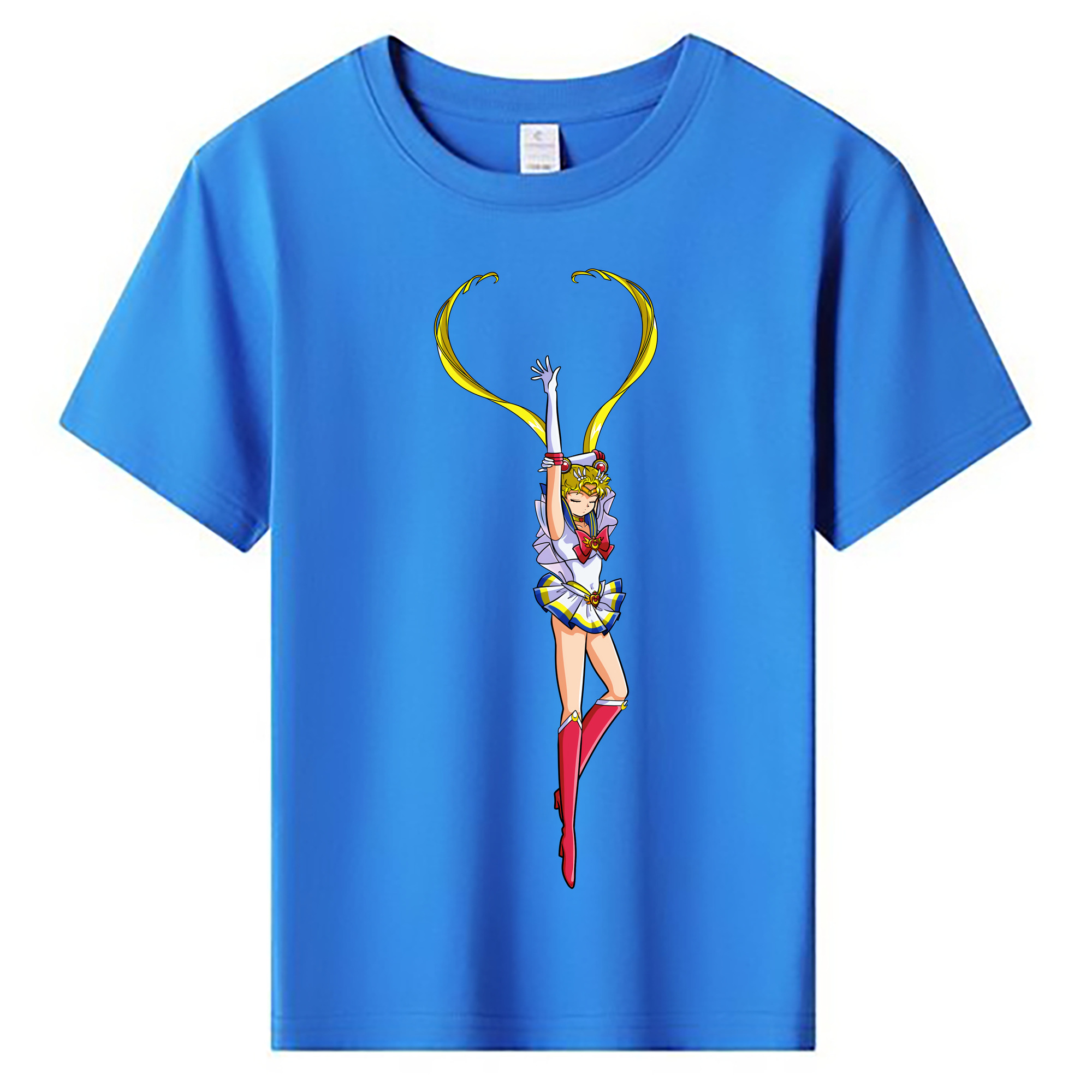 （画像用） 美少女戦士セーラームーン 月野 うさぎ つきの うさぎ Sailor Moon Tsukino Usagi 綿100％キッズTシャツ（フロントプリント）